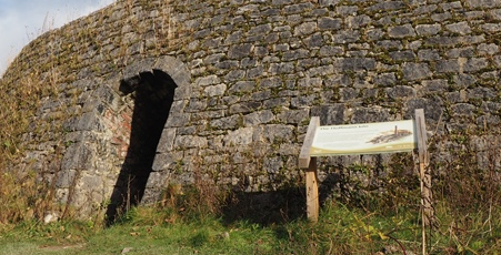 The Hoffmann Kiln is an old industrial feature, remarkable for its atmosphere & sheer scale