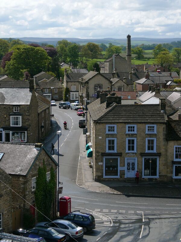 Masham's Market Place is one of the largest in England, and was given it's market charter in 1251